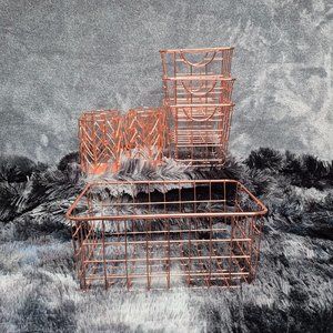 Rose Gold Basket Set